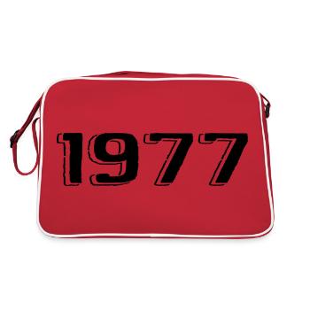 Vintage 1977 Naissance Anniversaire Rétro 1977 - Sac Retro - rouge/blanc - Dos