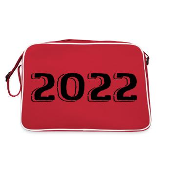 Millésime 2022 Naissance Anniversaire Rétro 2022 - Sac Retro - rouge/blanc - Dos