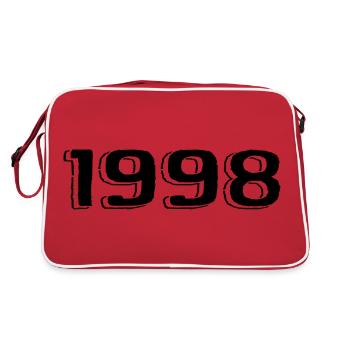 Millésime 1998 Né Anniversaire Rétro 1998 - Sac Retro - rouge/blanc - Dos