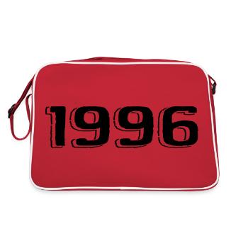 Millésime 1996 Né Anniversaire Rétro 1996 - Sac Retro - rouge/blanc - Dos