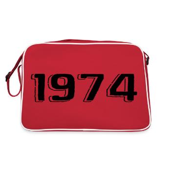 Vintage 1974 Naissance Anniversaire Rétro 1974 - Sac Retro - rouge/blanc - Dos