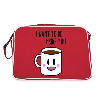 Coffee inside you - Sac Retro - rouge/blanc - Dos