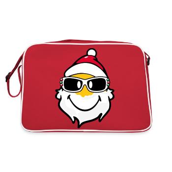 Smiley Santa Claus with Sunglasses - Sac Retro - rouge/blanc - Dos