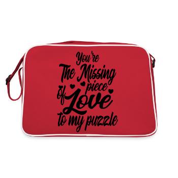 Valentine's Day 2024 Funny Quotes Lovers Day 2024 - Sac Retro - rouge/blanc - Dos