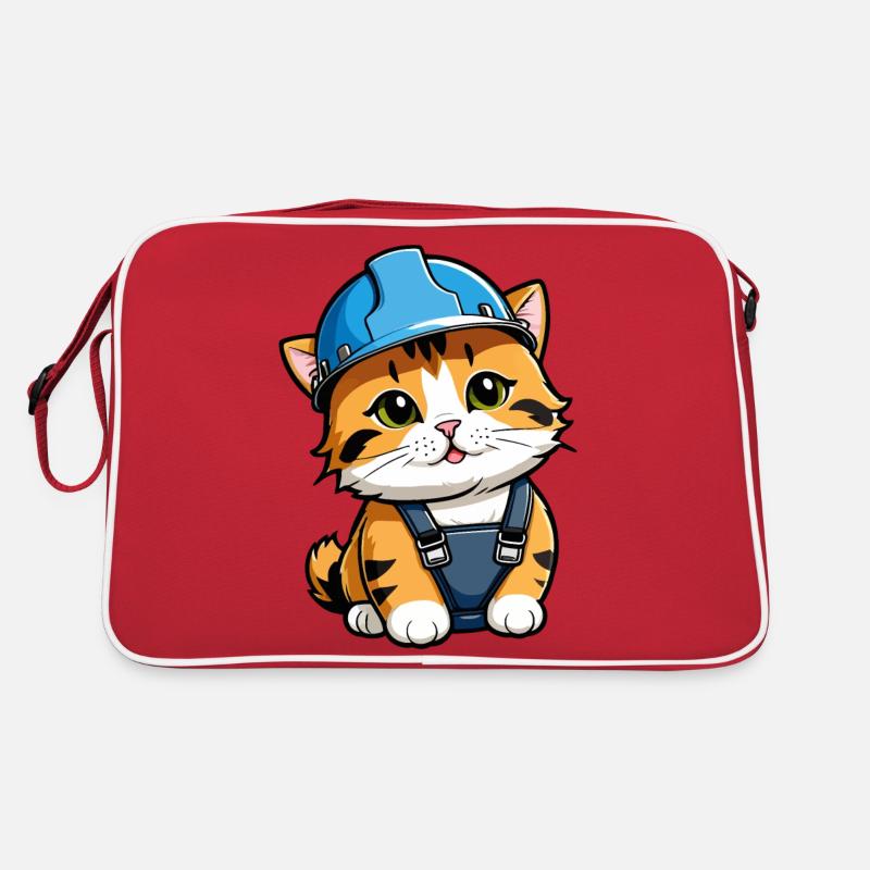 Hardworking Cat Retro Bag