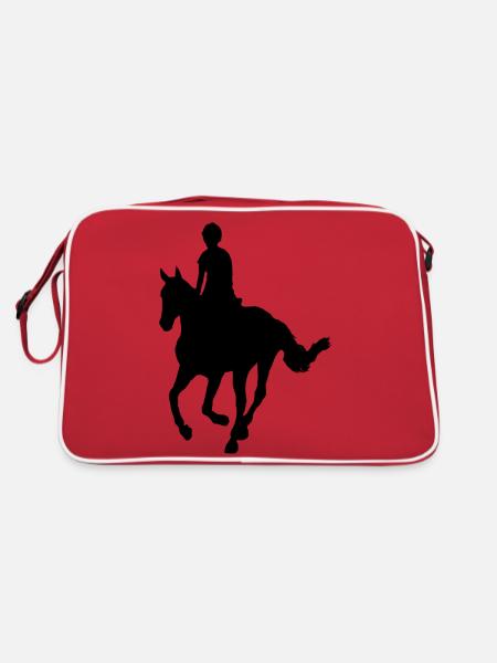 Cavalier à cheval - Sac Retro - rouge/blanc - Dos