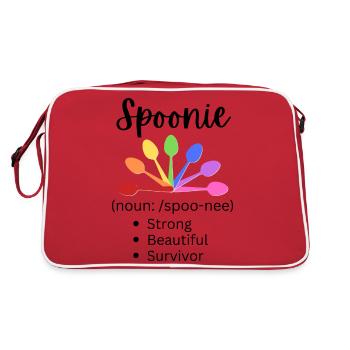 Spoonie - Noun - Retro Bag - red/white - Back