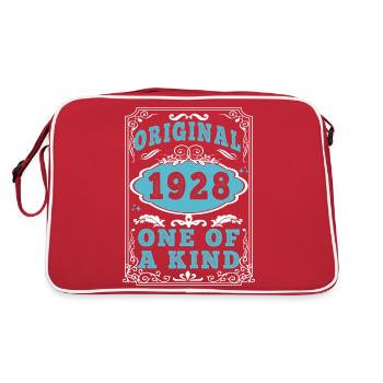 Original 1928 Vintage retro. Tshirt anniversaire 2 - Sac Retro - rouge/blanc - Dos