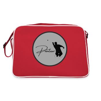 Boule Logo Silhouette Pointeur - Sac Retro - rouge/blanc - Dos