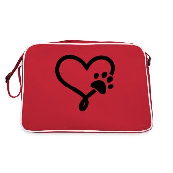 Chien chien - Sac Retro - rouge/blanc - Dos