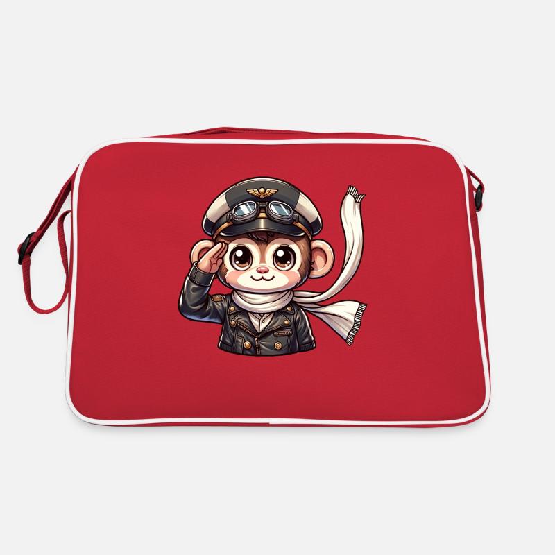 Pilote de singe mignon Sac Retro