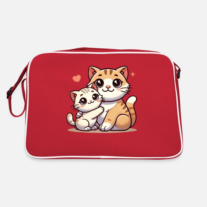 Parent chat aimant avec enfant Sac Retro