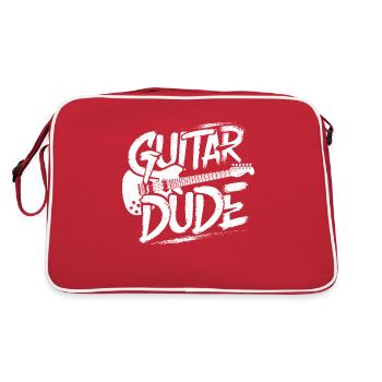 Guitar Dude - Music for Guitar Fans - Retro Bag - red/white - Back