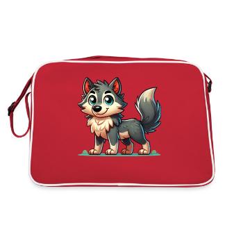Bande dessinée Loup 1 - Sac Retro - rouge/blanc - Dos