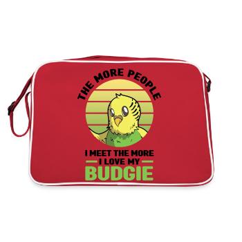 Perruche ondulée - Sac Retro - rouge/blanc - Dos