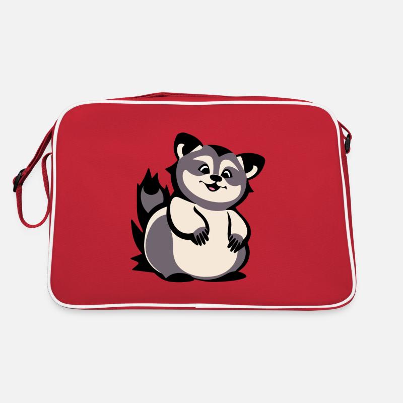 Just cute raccoon Retro Bag