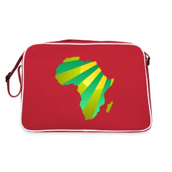 Africa Tropical Sunshine - Retro Bag - red/white - Back