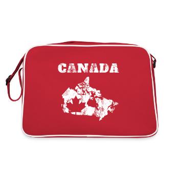 Drapeau canada feuille d'érable drapeau - Sac Retro - rouge/blanc - Dos