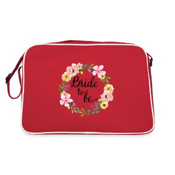 Bride to be Gift Wedding Marriage - Retro Bag - red/white - Back