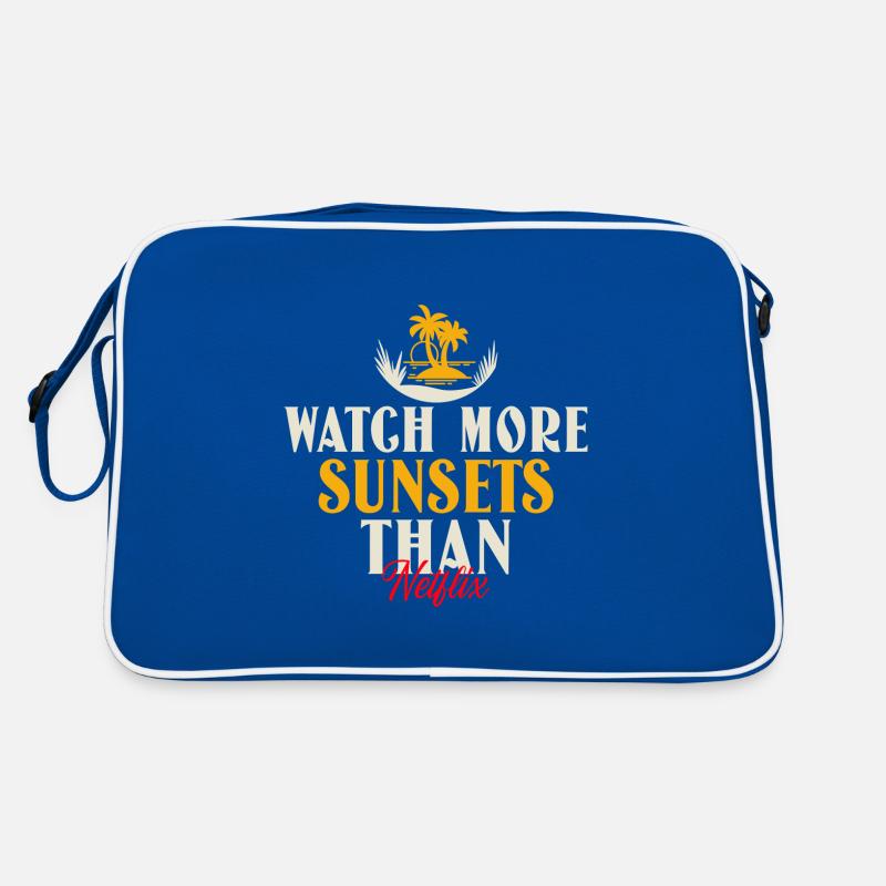 Regardez plus de couchers de soleil! Sac Retro