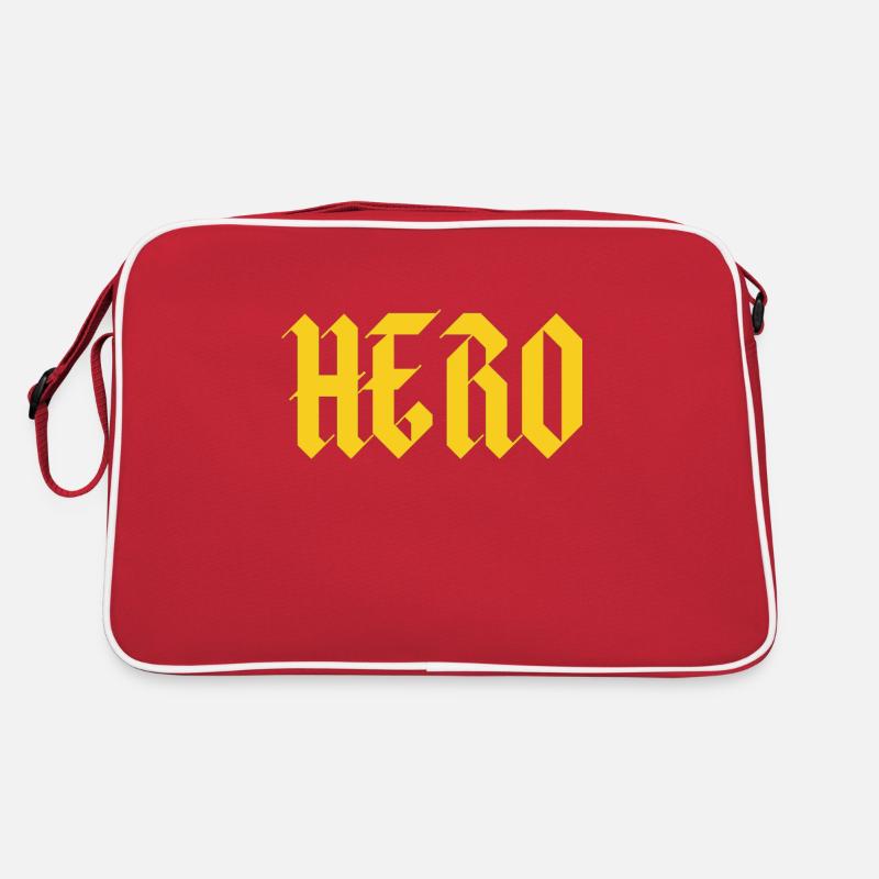 Hero - Retro Tasche - Rot/Weiß