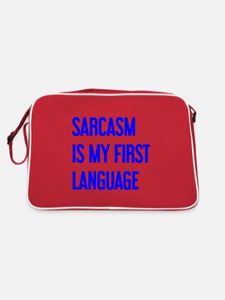 Sarcasme Pro - Sac Retro - rouge/blanc - Dos