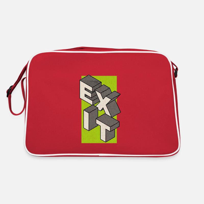 Exit - take the exit - in green Retro Bag