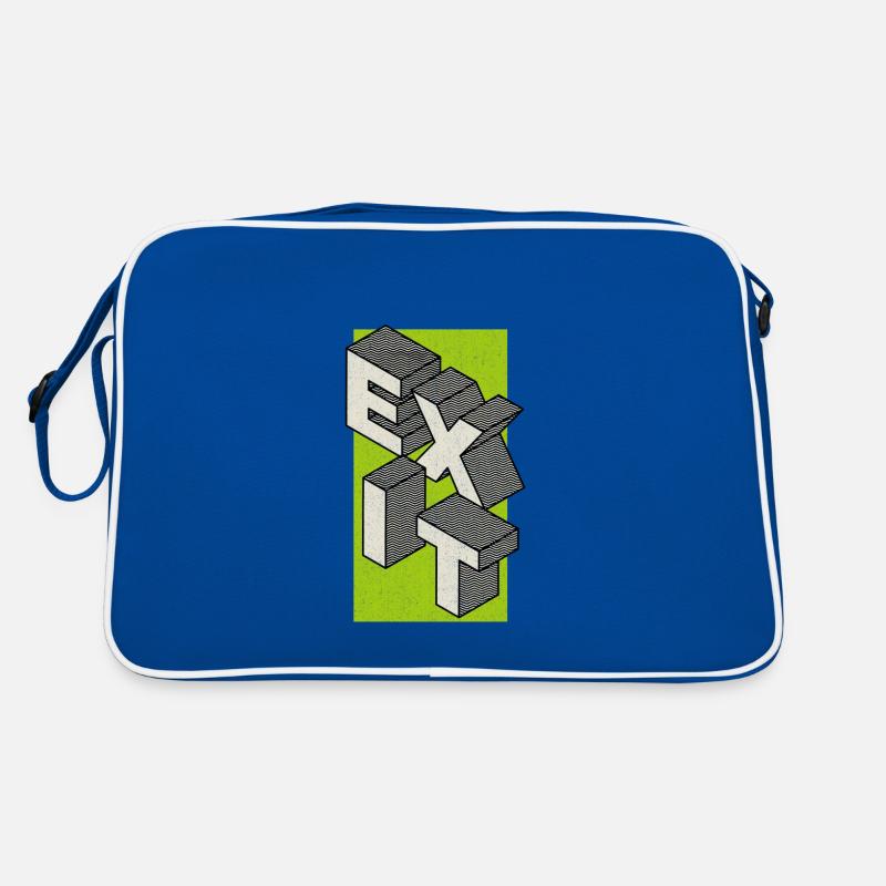 Exit - take the exit - in green Retro Bag