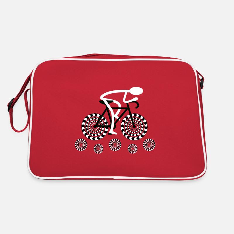 Cycliste - Sac Retro - rouge/blanc