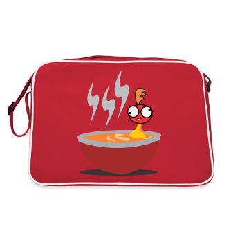 Chicken soup chicken - Retro Bag - red/white - Back