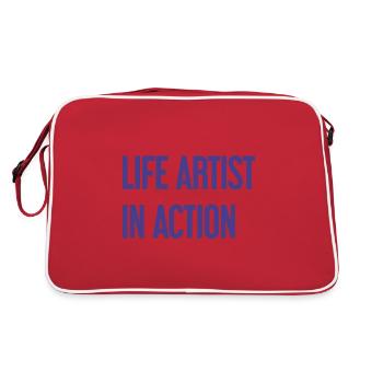 Artists of life in action - Retro Bag - red/white - Back