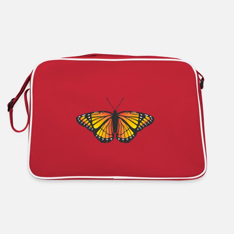 Monarque Papillon icône symbole logo papillon de nuit Sac Retro
