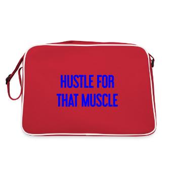 Se démener pour ce muscle - Sac Retro - rouge/blanc - Dos