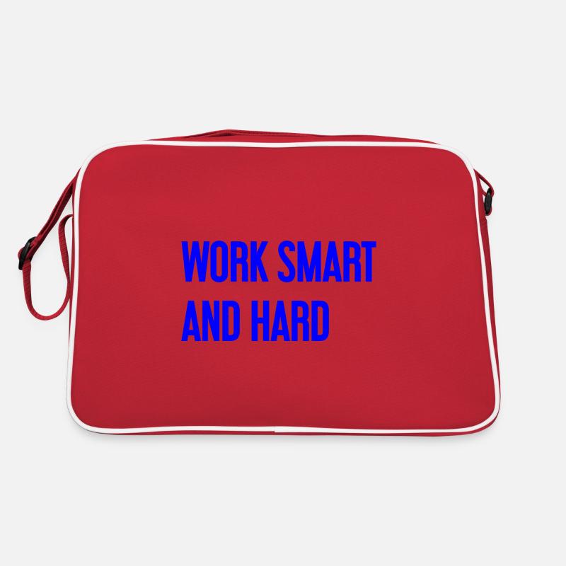 Work Smart and Hard – Success motto for doers Retro Bag