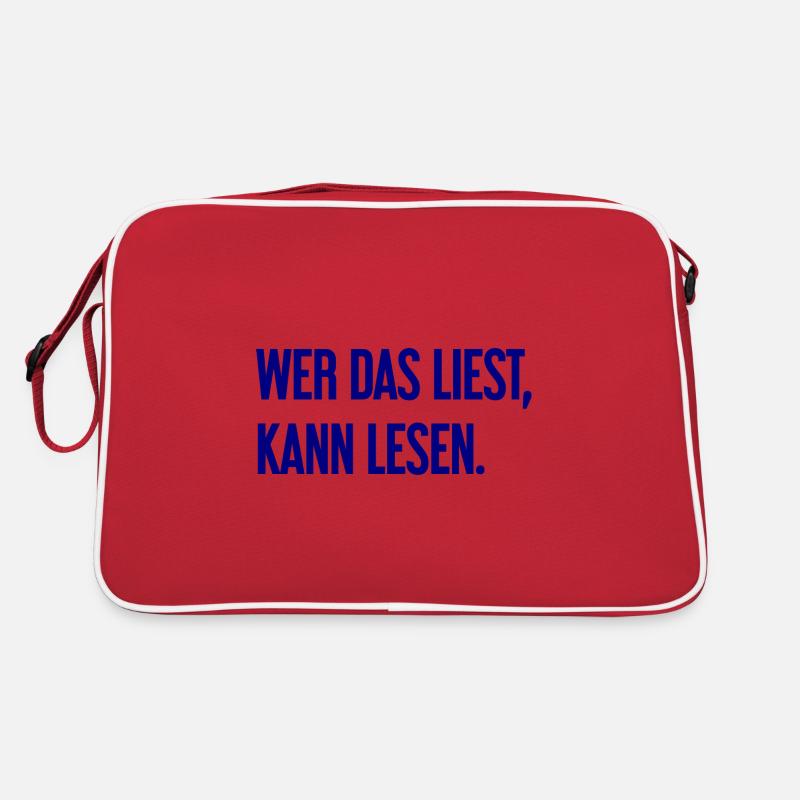 If you read this, you can read. Retro Bag