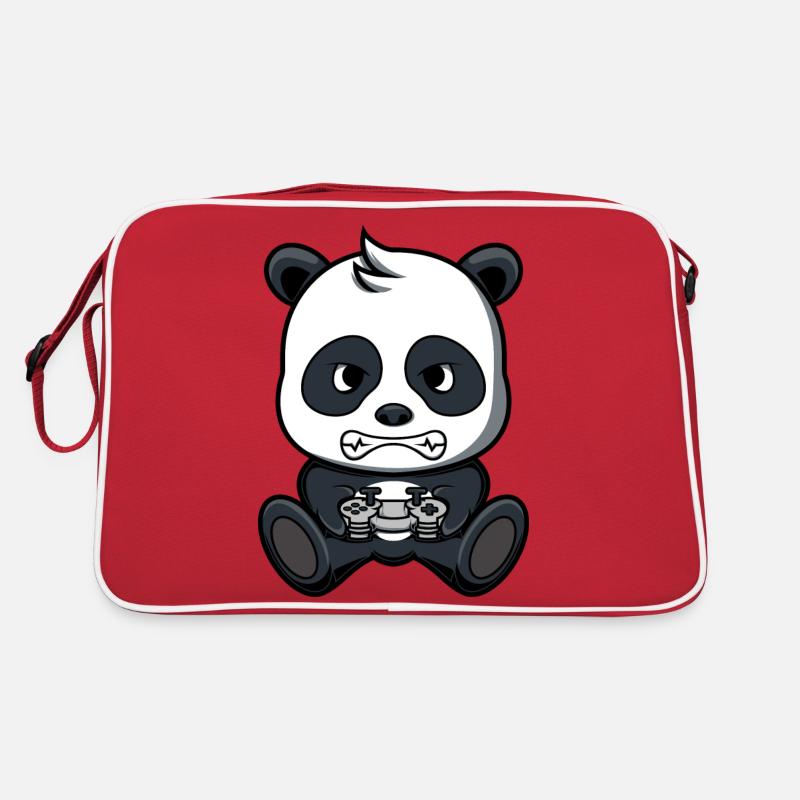 Jeux de panda - Sac Retro - rouge/blanc