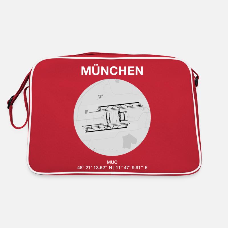 Aéroport de Munich MUC (light) Sac Retro