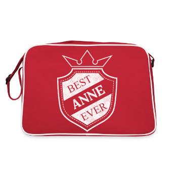 Anne - Retro Bag - red/white - Back
