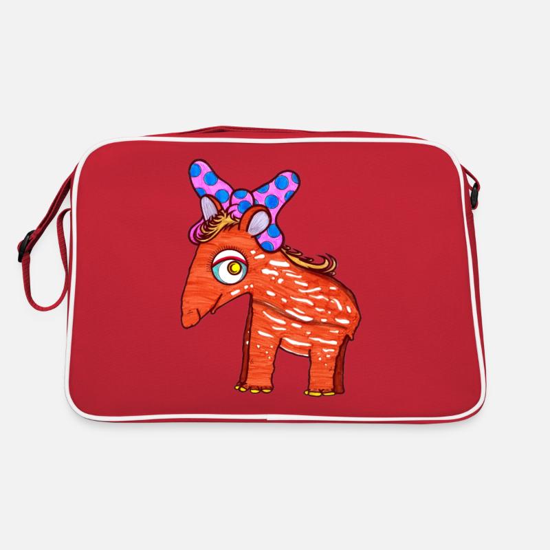 Tapir Mädchen Retro Tasche