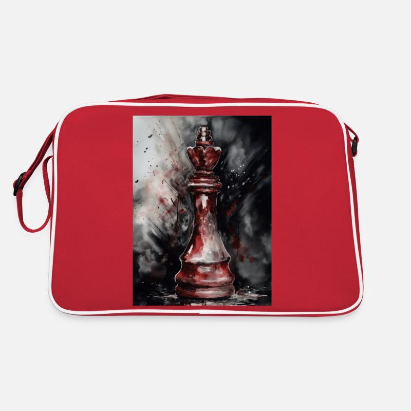 Red Chess Queen Retro Bag