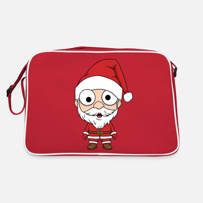Chibi Weihnachtsmann Retro Tasche