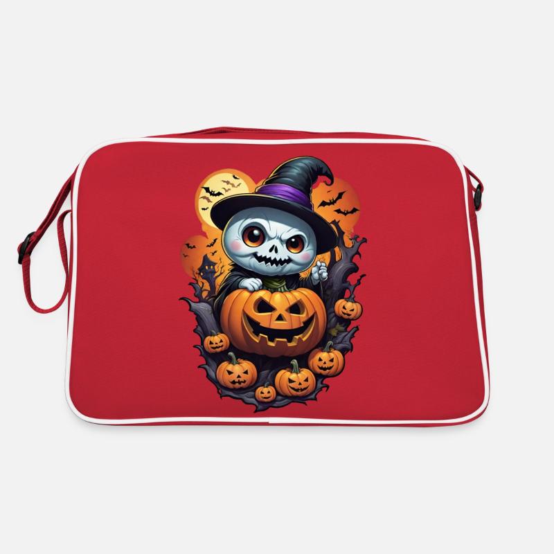 Fantôme avec citrouille Sac Retro