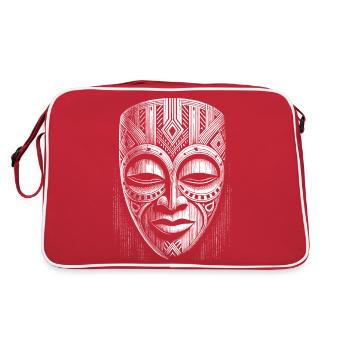 Mask - Retro Bag - red/white - Back