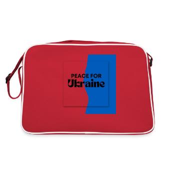 World Peace Symbol World Peace Ukraine Russia - Retro Bag - red/white - Back