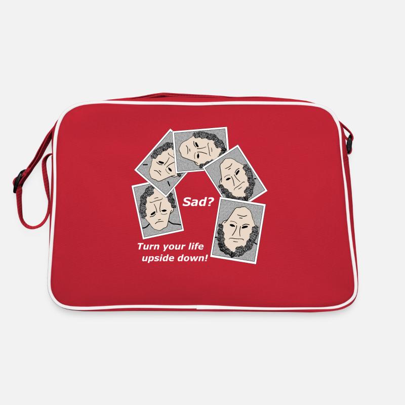 TurnYourLife white - Retro Bag - red/white