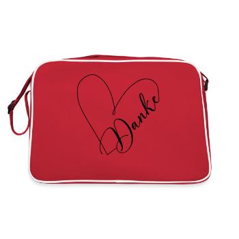 Merci cœur - Sac Retro - rouge/blanc - Dos