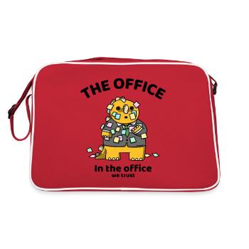 In the office, we trust - The office - Retro Tasche - Rot/Weiß - Hinten