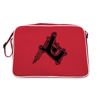 Tattoomaschine Tattoomachine tattoo machine Ink - Sac Retro - rouge/blanc - Dos