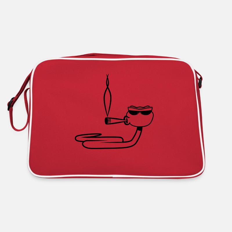 Snake funny sunglasses smoke pot joint Retro Bag
