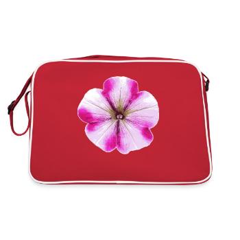 Fleur fleurs pétunie jardin d’été motif - Sac Retro - rouge/blanc - Dos
